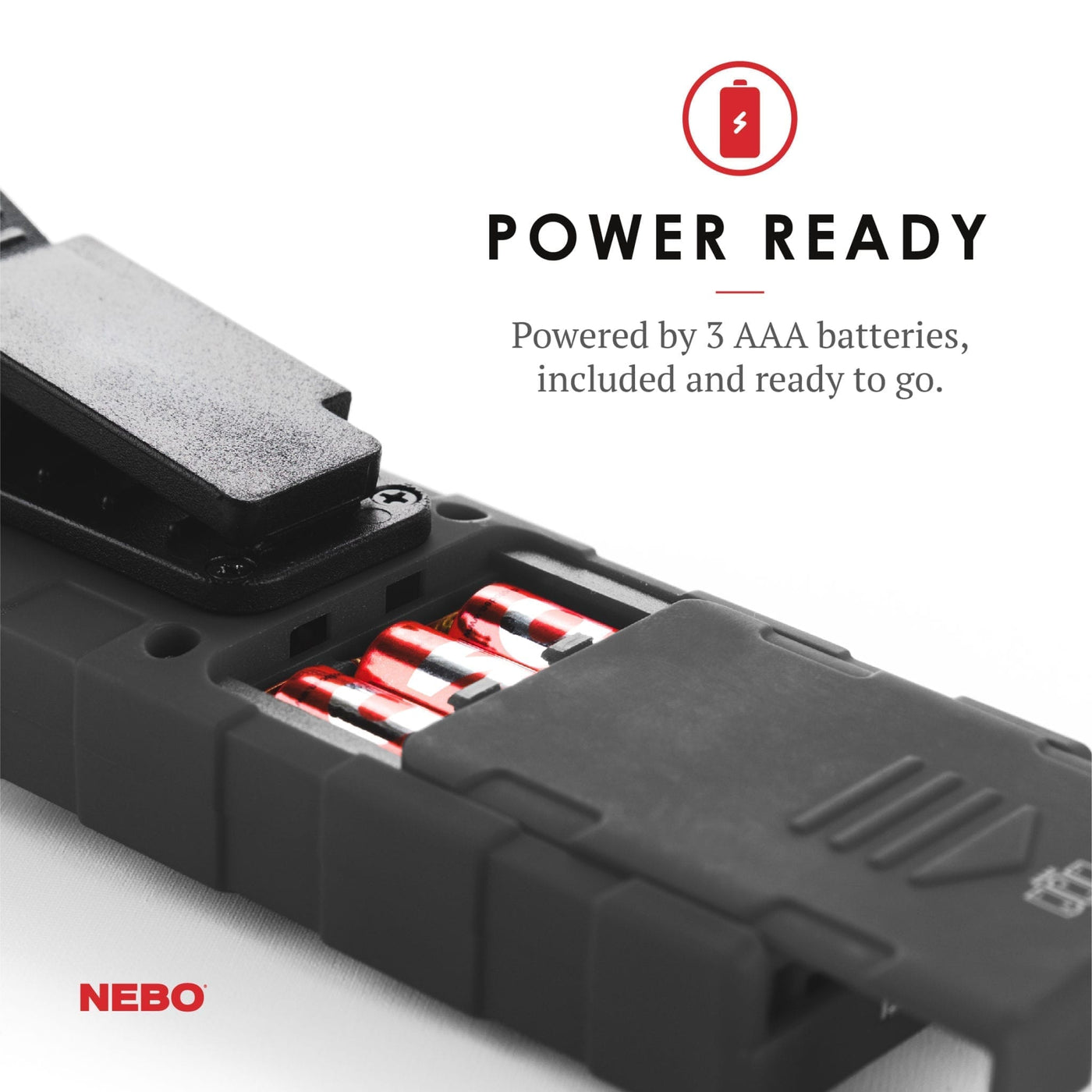 At Nebo Tools, we continually innovate so that we can offer the highest quality LED lighting products at the best price. The TiNO is a thin, ergonomic pocket light that features a 300 lumen spot light and a 250 lumen COB work light. Equipped with full dimming and Power Memory Recall, the TiNO also features a pocket clip, collapsible hanging hook and powerful magnetic base for convenient hands-free lighting.