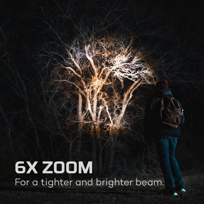 At Nebo Tools, we continually innovate so that we can offer the highest quality LED lighting products at the best price. The Davinci™ 1000 lumen rechargeable flashlight by NEBO is a powerful handheld flashlight with 4 light modes. The included mode selection dial makes it easy to switch between modes and the powerful LED in this flashlight can light up 299 meters. The included battery allows for up to 20 hours of operation in between charges.