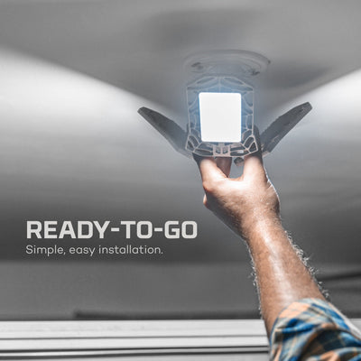 At Nebo Tools, we continually innovate so that we can offer the highest quality LED lighting products at the best price. The NEBO HIGH BRIGHT 6,000 is a powerfully bright, 6,000 lumen light that fits in any standard non-recessed light socket.