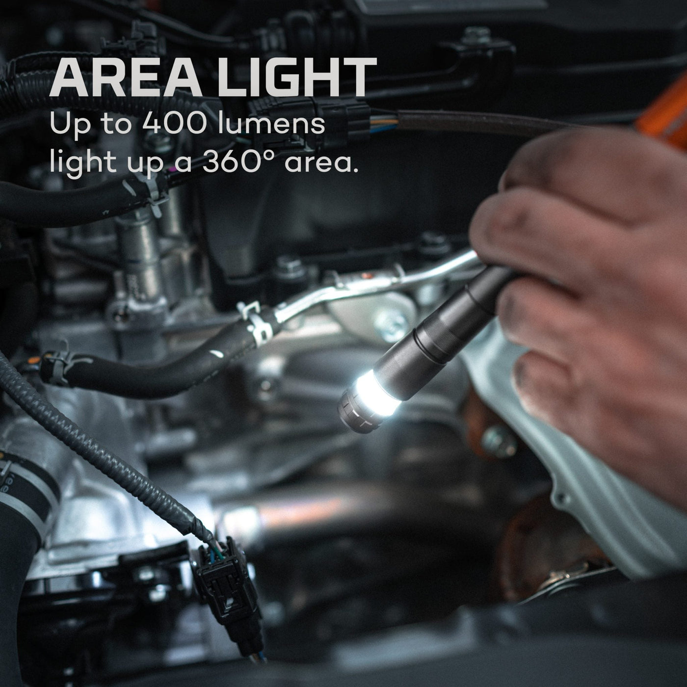 At Nebo Tools, we continually innovate so that we can offer the highest quality LED lighting products at the best price.  The INSPECTOR 500+ is a powerful 500 lumen, rechargeable, waterproof penlight and expandable area light. Equipped with a powerful magnetic base, steel clip, 4 light modes and features Flex-Power Technology, which allows the light to be powered by rechargeable or AAA batteries