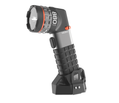 At Nebo Tools, we continually innovate so that we can offer the highest quality LED lighting products at the best price. The LUXTREME SL50 Spotlight by NEBO offers extraordinary beam distance and close range flood pattern in an ergonomic and rugged design.  In high mode, the LUXTREME SL50 blasts light up to 800 meters or half a mile away! It's USB rechargeable, waterproof and a 40-hour run-time.