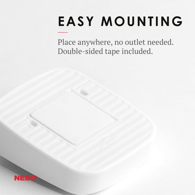 At Nebo Tools, we continually innovate so that we can offer the highest quality LED lighting products at the best price. Perfect for hallways, closets and stairways – any area that needs hands-free automated lighting. The battery-operated Motion Sensor Night Light turns on automatically if any movement is detected and turns off in 15 seconds after motion ends.