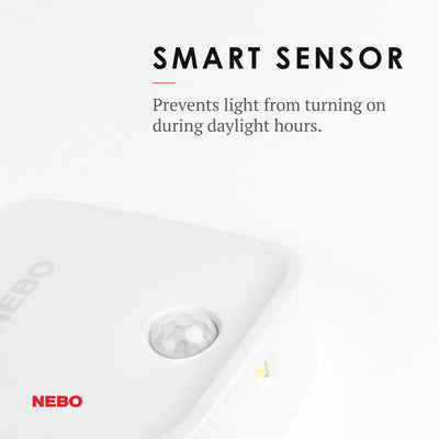 At Nebo Tools, we continually innovate so that we can offer the highest quality LED lighting products at the best price. Perfect for hallways, closets and stairways – any area that needs hands-free automated lighting. The battery-operated Motion Sensor Night Light turns on automatically if any movement is detected and turns off in 15 seconds after motion ends.